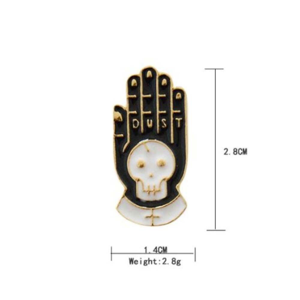 Dust Skeleton Hand Pin Brooch